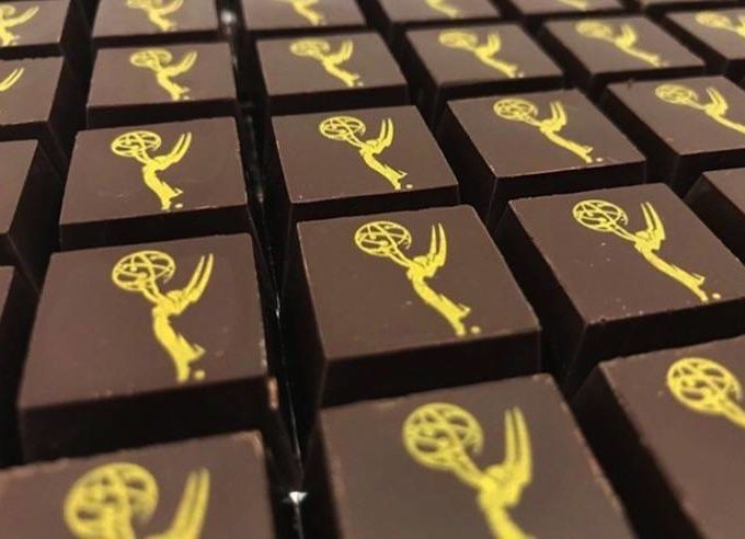 Chocolate, made for The Emmys, is shown.